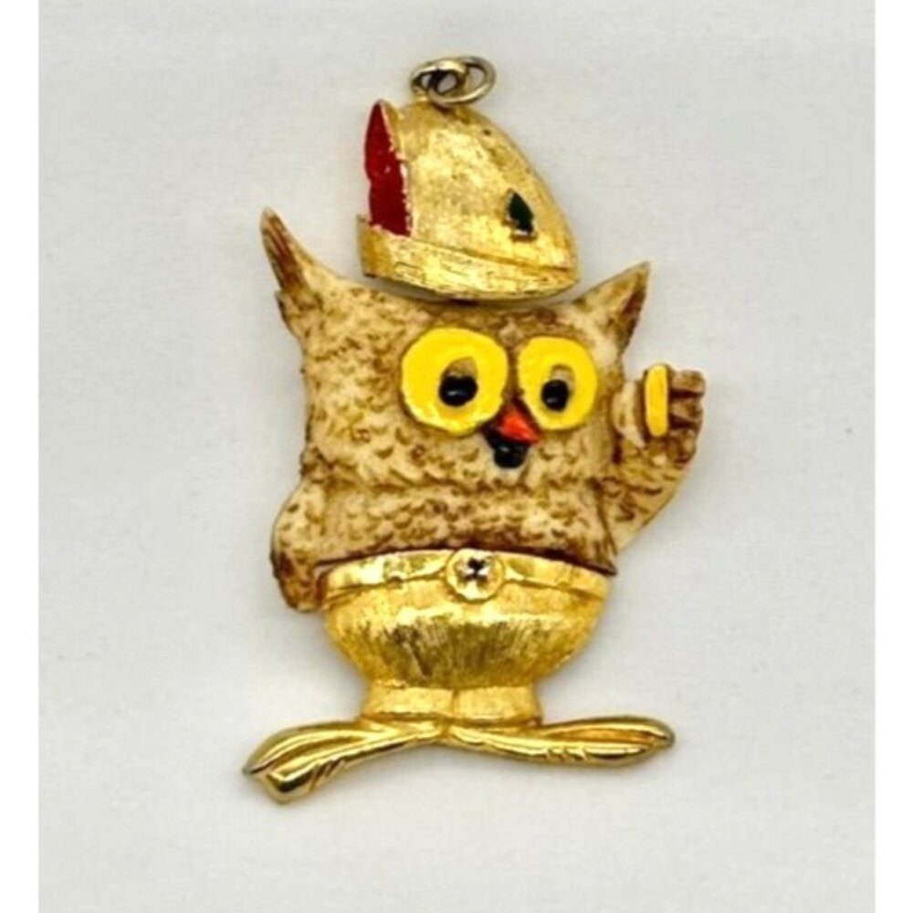 Vintage Woodsy the Owl Pendant From the Late 1960s or Early 1970s Give A Hoot!!! - Picture 2 of 6